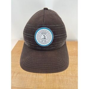 Pinehurst Folf Course 110 Flexfit Tech Brown Baseball Cap Mens Adjustable Hat